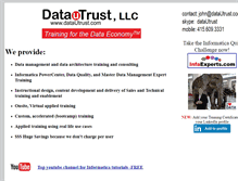 Tablet Screenshot of datautrust.com